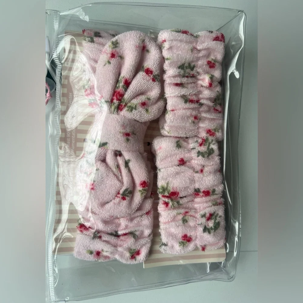 Hair Headwrap with Cuffs Set 3pc - Wild Fable™ Pink Floral